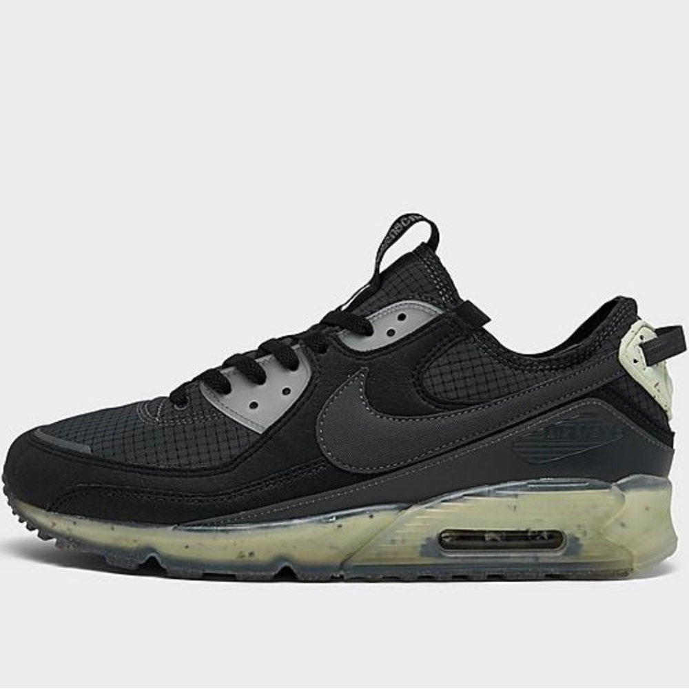 MENS NIKE AIR MAX TERRASCAPE 90 - BLACK/DARK GREY/LIME ICE - SIZE 13